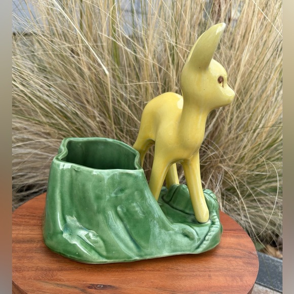 MCM Shawnee USA Pottery Deer Planter - Picture 6 of 9